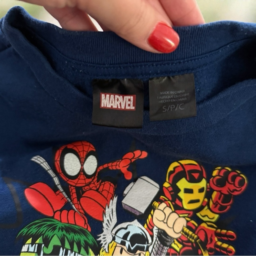 Marvel Avengers Long Sleeve Navy Sweatshirt Mad Engine Size Small May 2021 - Picture 4 of 7